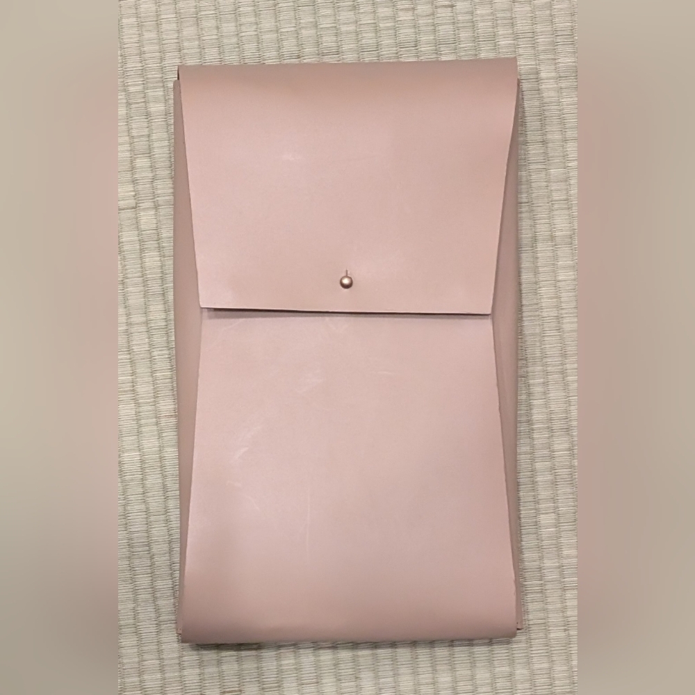 UNUSED Nappa Dori Bar Drinking Set Leather Case Brass Hardware